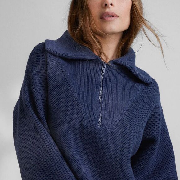 Lunya Cottonsilk Collared Half Zip XL - Picture 9 of 9